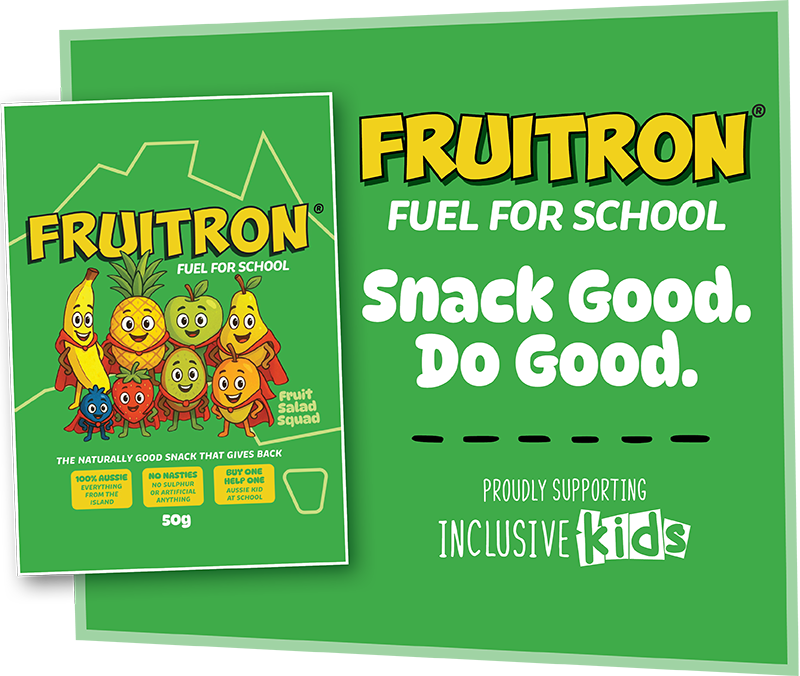 Fruitron Fuel for School — Snack good. Do good.